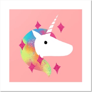 Spraypaint Unicorn Posters and Art